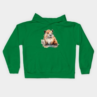 Cute beaver Kids Hoodie